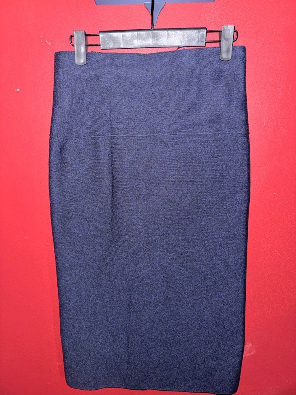 Zara Navy Pencil Skirt - Sleek Tailored Silhouette